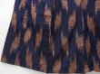 Photo4: 2311T07z690 Antique Japanese Kimono Silk MEISEN KOMON  Dark navy (4)