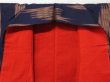 Photo7: 2311T07z690 Antique Japanese Kimono Silk MEISEN KOMON  Dark navy (7)