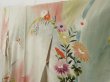 Photo2: 2323T01z890 Vintage Japanese Kimono Silk TSUKESAGE Chrysanthemum Sand beige (2)