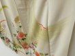 Photo4: 2323T01z890 Vintage Japanese Kimono Silk TSUKESAGE Chrysanthemum Sand beige (4)