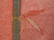 Photo7: 2323T06z810 Vintage Japanese Kimono Silk KOMON Bamboo Red (7)