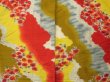 Photo3: 2323T08z500 Vintage Japanese Kimono Silk MEISEN HAORI Flower Red (3)