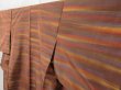 Photo2: 2323T09z670  Japanese Kimono Silk TSUMUGI  Light brown (2)