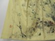 Photo6: 2328T01z950 Vintage Japanese Kimono Silk HOUMONGI Hand Painted Mountain (6)