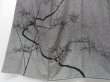 Photo5: 2330T07z1030  Japanese Kimono Silk Artist work TSUKESAGE Branch Black (5)