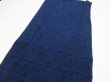 Photo4: 4H03z110  Japanese Kimono Crepe Silk  FABRIC Flowers Indigo 65.4x13.8 (4)