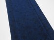 Photo3: 4H05z110  Japanese Kimono Crepe Silk  FABRIC Flowers Indigo 66.1x13.8 (3)