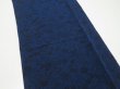 Photo3: 4H06z110  Japanese Kimono Crepe Silk  FABRIC Flowers Indigo 66.1x13.8 (3)