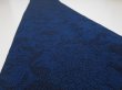 Photo4: 4H07z50  Japanese Kimono Crepe Silk  FABRIC Flowers Indigo 58.3x5.5 (4)