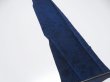 Photo2: 4H08z50  Japanese Kimono Crepe Silk  FABRIC Flowers Indigo 59.1x6.7 (2)