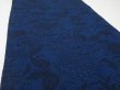 Photo4: 4H08z50  Japanese Kimono Crepe Silk  FABRIC Flowers Indigo 59.1x6.7 (4)