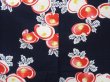 Photo5: 2401T06z480  Japanese Kimono Cotton YUKATA Flower Dark navy (5)