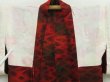 Photo8: 2423T06z540 Vintage Japanese Kimono Silk HAORI  Red (8)