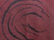 Photo3: 2723T10z520  Japanese Kimono Silk SHIBORI HAORI Ripple Red-Brown (3)