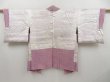 Photo7: 2723T04z490 Vintage Japanese Kimono Silk SHIBORI HAORI Plum tree Purple (7)