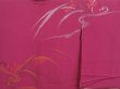 Photo3: 2724T02z570 Vintage Japanese Kimono Silk HAORI Flower Wine red (3)