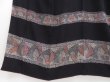 Photo5: 2727T07z950 Vintage Japanese Kimono Silk TSUKESAGE  Dark navy (5)