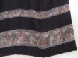 Photo6: 2727T07z950 Vintage Japanese Kimono Silk TSUKESAGE  Dark navy (6)