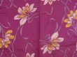 Photo3: 2727T09z600 Vintage Japanese Kimono Silk MEISEN HAORI Flower Dull purple (3)