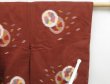 Photo6: 2805T03z440 Vintage Japanese Kimono Silk MEISEN HAORI Kasuri Red-Brown (6)