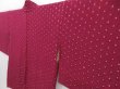 Photo2: 2806T05z450 Vintage Japanese Kimono Silk HAORI Hemp Wine red (2)