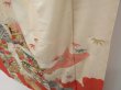 Photo4: 2806T08z810 Vintage Japanese Kimono Silk TSUKESAGE Tabane-noshi Off-white (4)