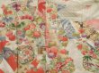 Photo7: 2806T08z810 Vintage Japanese Kimono Silk TSUKESAGE Tabane-noshi Off-white (7)