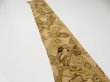 Photo3: 2M07z50  Japanese Kimono Crepe Silk  FABRIC Battle dore Light brown 59.1x6.7 (3)