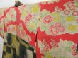 Photo7: 2826T06z460 Antique Japanese Kimono Silk HAORI Camellia Sulphur yellow (7)