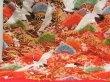 Photo5: 2916T02z4260  Japanese Kimono Silk UCHIKAKE Flying crane Red (5)