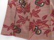 Photo4: 2901T02z740 Vintage Japanese Kimono Silk KOMON Chestnut Brown-Gray (4)