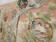 Photo2: 2901T05z870 Vintage Japanese Kimono Silk TSUKESAGE Flowers Off-white (2)