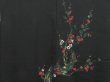 Photo3: 2901T09z560 Vintage Japanese Kimono Silk HAORI Plum blossom Black (3)