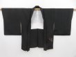 Photo5: 2901T09z560 Vintage Japanese Kimono Silk HAORI Plum blossom Black (5)