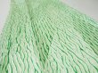 Photo4: 1U10z30  Japanese Kimono Silk  FABRIC Shibori dyeing Green 37.8x6.7 (4)