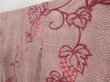 Photo2: 2909T05z880 Vintage Japanese Kimono Silk TSUKESAGE Grape Dark pink (2)