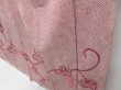 Photo4: 2909T05z880 Vintage Japanese Kimono Silk TSUKESAGE Grape Dark pink (4)