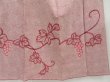 Photo6: 2909T05z880 Vintage Japanese Kimono Silk TSUKESAGE Grape Dark pink (6)