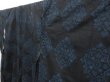 Photo2: 2910T05z530 Vintage Japanese Kimono Silk KOMON  Black (2)