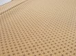 Photo1: 1G03z90  Japanese Kimono Silk  FABRIC Hemp Light brown 64.6x14.2 (1)