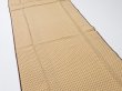 Photo4: 1G03z90  Japanese Kimono Silk  FABRIC Hemp Light brown 64.6x14.2 (4)