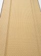 Photo2: 1G06z90  Japanese Kimono Silk  FABRIC Hemp Light brown 65.4x14.2 (2)