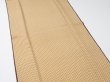 Photo5: 1G06z90  Japanese Kimono Silk  FABRIC Hemp Light brown 65.4x14.2 (5)