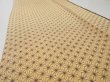 Photo5: 1G09z60  Japanese Kimono Silk  FABRIC Hemp Light brown 80.3x6.7 (5)