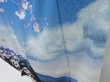 Photo4: 2911T06z810  Japanese Kimono Silk TSUKESAGE Scenery Dark navy (4)