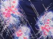 Photo7: 2911T08z1180  Japanese Kimono Silk FURISODE Flowers Dark purple (7)