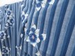 Photo2: 2919T05z450 Vintage Japanese Kimono Cotton YUKATA Flower Dark blue (2)