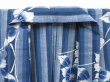 Photo7: 2919T05z450 Vintage Japanese Kimono Cotton YUKATA Flower Dark blue (7)