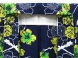 Photo6: 2919T07z480  Japanese Kimono Cotton YUKATA Plum blossom Dark navy (6)