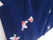 Photo3: 2919T09z880  Japanese Kimono Silk KOMON Flower Dark lavender blue (3)